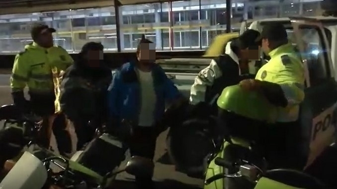 Redada contra la delincuencia en Bogotá.