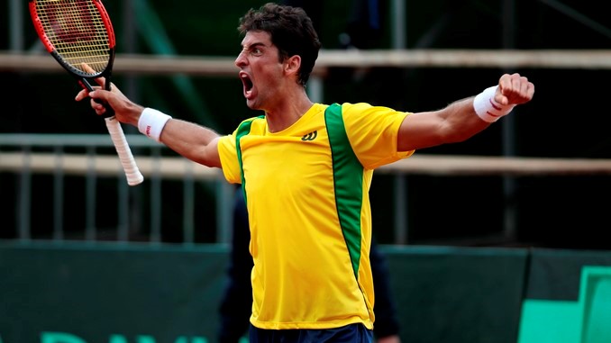 Brasil se impone por segunda vez y queda a un punto de ganar la serie 1 Brasil tenis