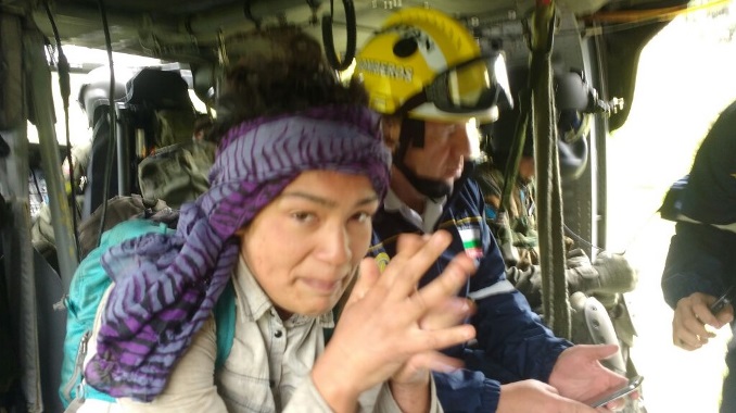 Turista chilena rescatada en Guatapé
