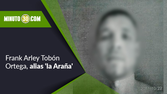 Imputan cargos contra alias 'la Araña' por el desplazamiento forzado de una familia 1 Frank Arley Tobón Ortega, alias la Araña