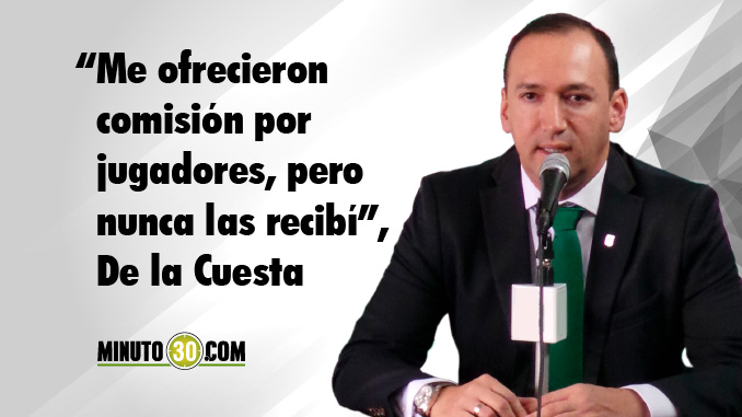 De la Cuesta reconoció que hay acercamientos con el Caldas 3 Juan Carlos de la Cuesta