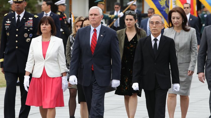 US Vice President Mike Pence in South Korea