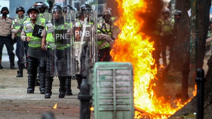 Manifestaciones de opositores en Caracas