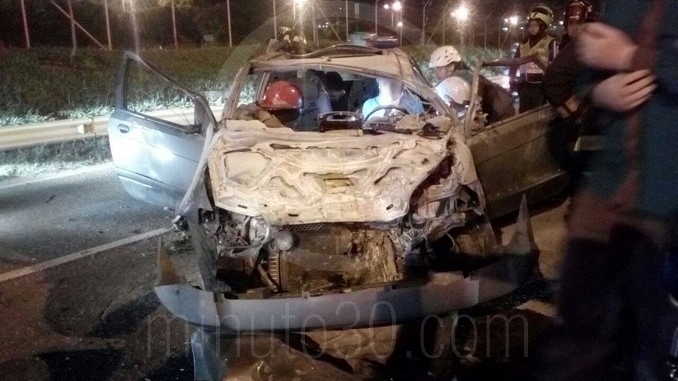 Accidente en la avenida Regional.