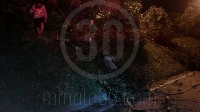 Accidente en la avenida Regional.