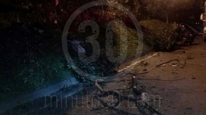 Accidente en la avenida Regional.