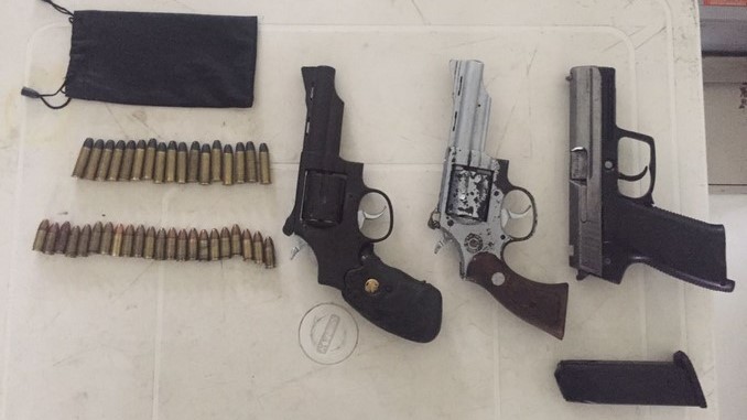 Armas incautadas en Docordó.