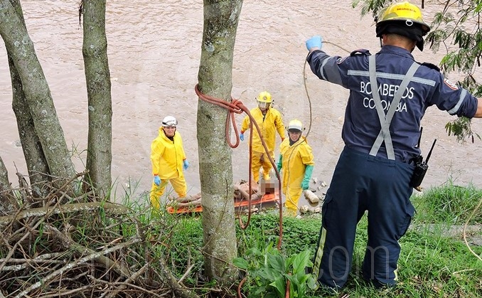 Cadáver encontrado en el río en Bello.