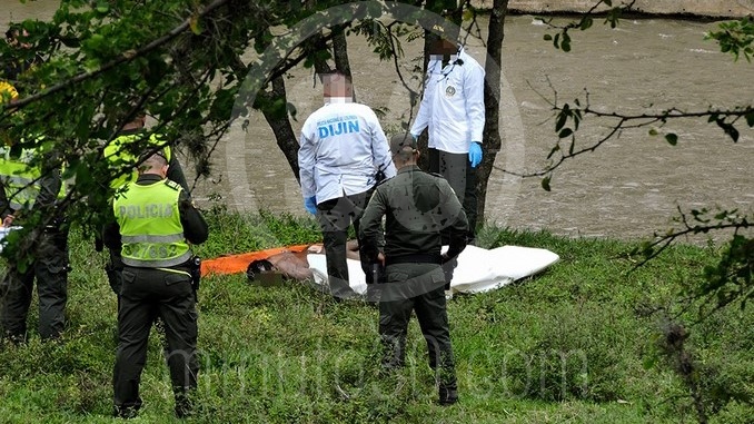 Cadáver encontrado en el río en Bello.
