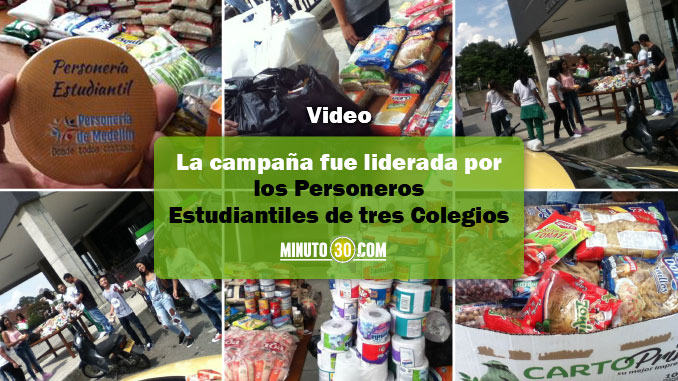 Estudiantes de la Comuna 6 también se solidarizaron los damnificados de Mocoa