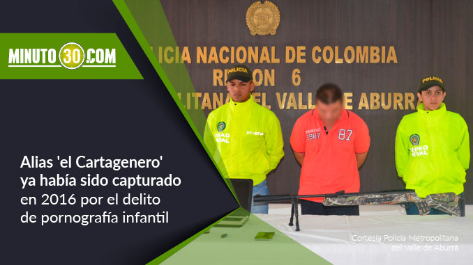 FOTOS: En Cartagena arrestaron a presunto abusador sexual que intimidaba a una niña en Medellín 1 Captura de alias 'el Cartagenero'.
