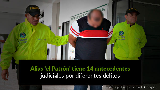 Captura de alias 'el Patrón'.