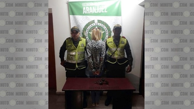Capturada por porte ilegal de armas en Aranjuez.