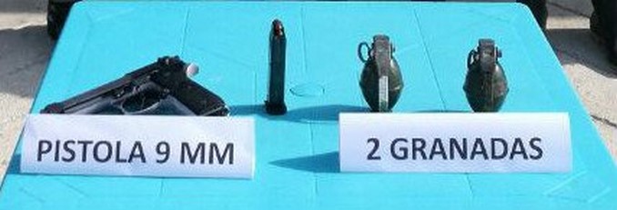 Armas incautadas.