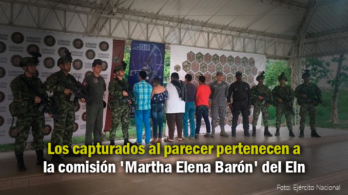 Cayeron cinco presuntos integrantes del Eln en Arauca
