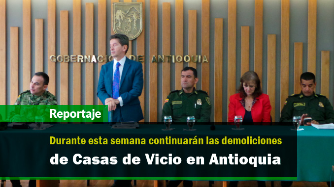 Luis Pérez - Gobernador de Antioquia en Rueda ed Prensa tras Consejo de Seguridad. Foto/Minuto30