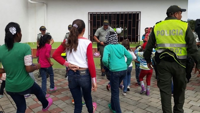 Policía celebró el mes de la niñez en Rionegro