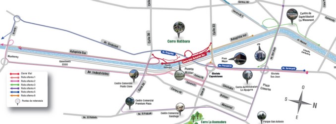 Mañana 9 de abril se inicia el primer cierre por desmonte de puentes militares en sector de Parques del Río