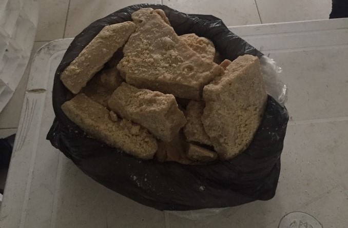 Clorhidrato de cocaína incautada en Docordó.