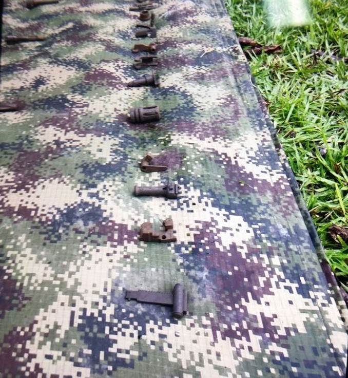 Ejército ubicó un depósito con accesorios para armas en el Meta. Pertenecía a 'los Puntilleros'