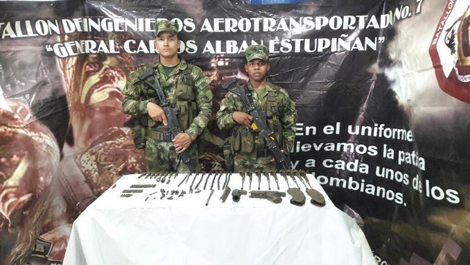 Ejército ubicó un depósito con accesorios para armas en el Meta. Pertenecía a 'los Puntilleros'