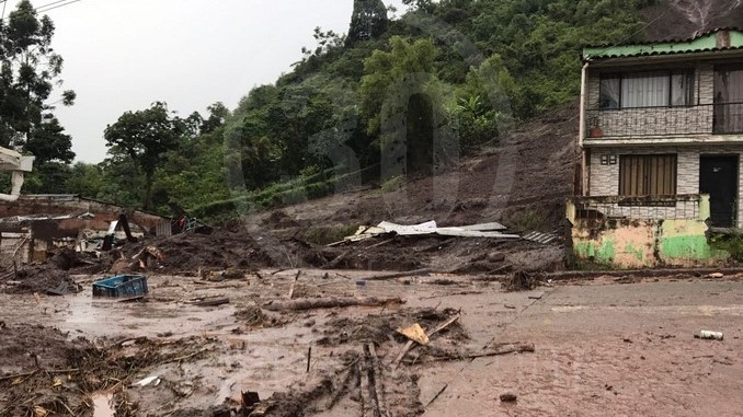Deslizamientos en Manizales.