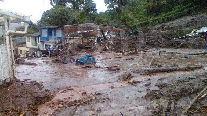 Deslizamientos en Manizales.