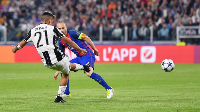 Juventus gana 2-0 al Barcelona con un doblete de Dybala