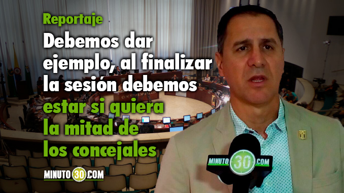 Ricardo León Yepes - Concejal de Medellín. Foto/Minuto30