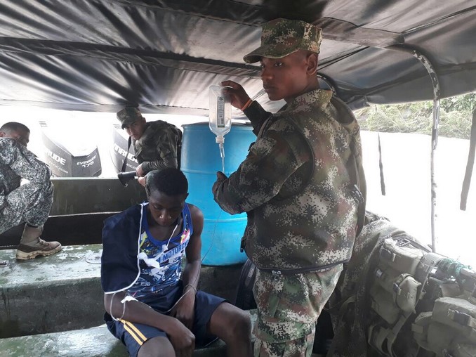 Ejército apoya con labores humanitarias en el Chocó, afectado por recientes inundaciones