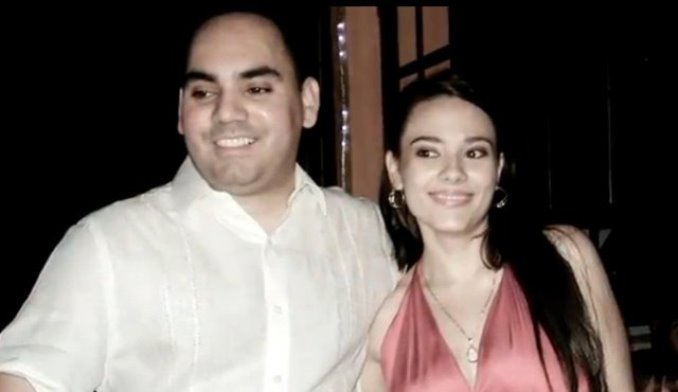 Julio César Vélez González y su esposa María Claudia Castaño Avendaño