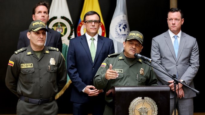 El director de la Policía Nacional, general Jorge Hernando Nieto