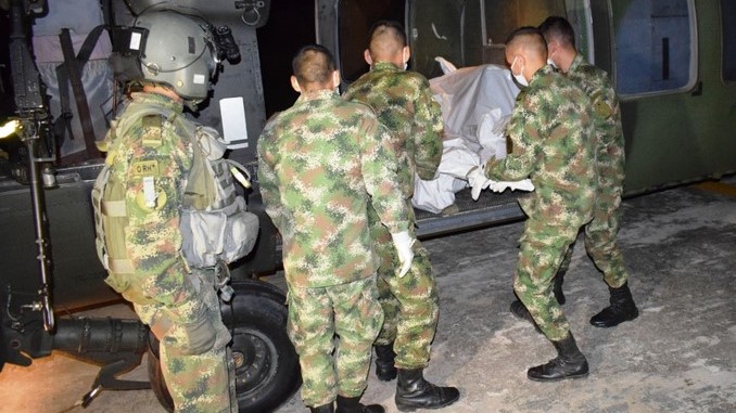 Guerrilleros del Eln muertos en el Catatumbo.
