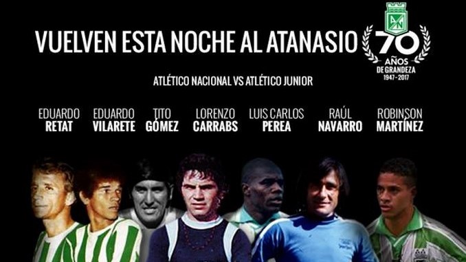 Exjugadores de Nacional, de regreso al Atanasio 1 idolos Nacional Copiar