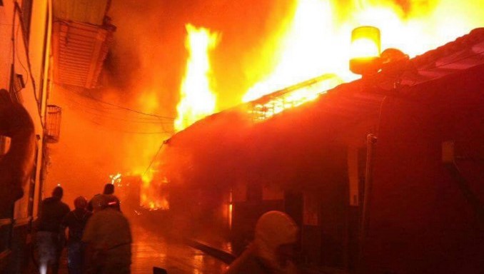 Incendio en Salamina, Caldas