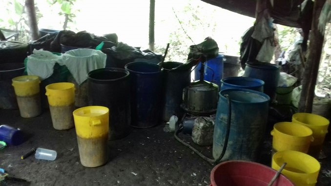 Laboratorio del 'Clan del Golfo' destruido en Turbo.
