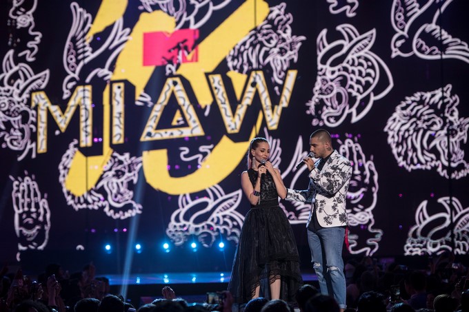 Maluma en los MIAW 2016/ Cortesía MTV