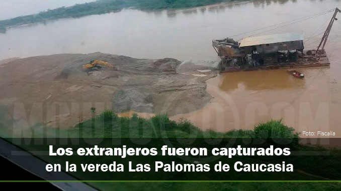 Aseguran a cuatro brasileros por minería ilegal en el Bajo Cauca antioqueño
