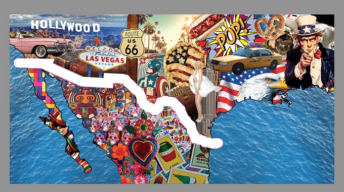 Imagen sin fecha cedida por el Estudio Victoria Benatar hoy, domingo 16 de abril de 2017, de un proyecto presentado por el estudio de la arquitecta venezolana Victoria Benatar, radicada en Nueva York, quien propone un "anti-muro" para la frontera entre EE.UU. y México, con la creación de un espacio binacional. EFE/Estudio Victoria Benatar