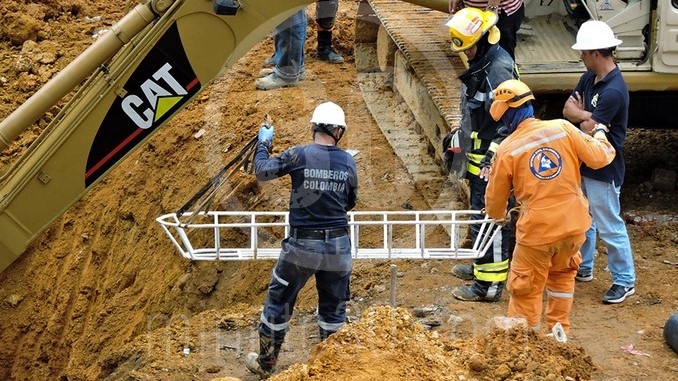 Obreros muertos en La Estrella.