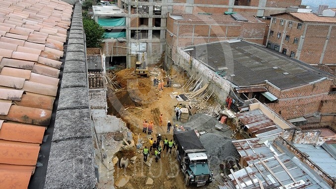 Obreros muertos en La Estrella.