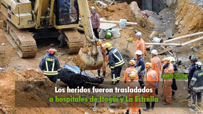 Obreros muertos en La Estrella.