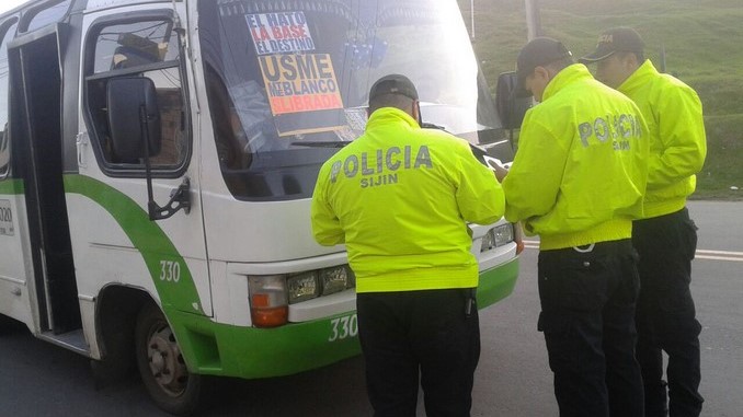Operativos de la Policía en la Localidad de Usme.