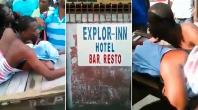 Vídeo. Tras cometer la infidelidad no pudieron separar sus cuerpos (literalmente)