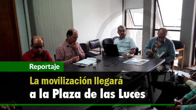 Rueda de Prensa Marchas en Medellín. Foto/Minuto30