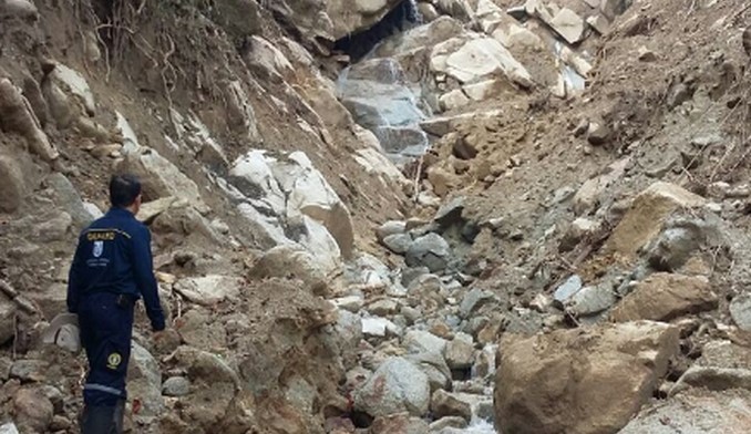 Dapard evalúa terrenos afectados por avenidas torrenciales en el municipio de Nariño