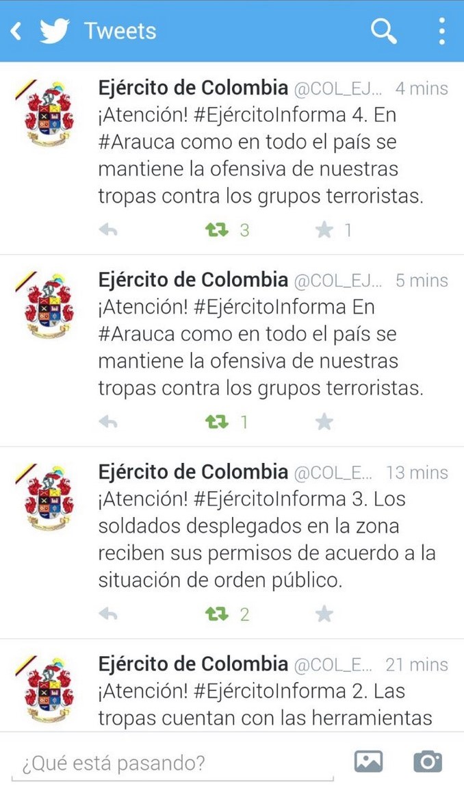Tropas no están siendo acorraladas en Arauca: Ejército