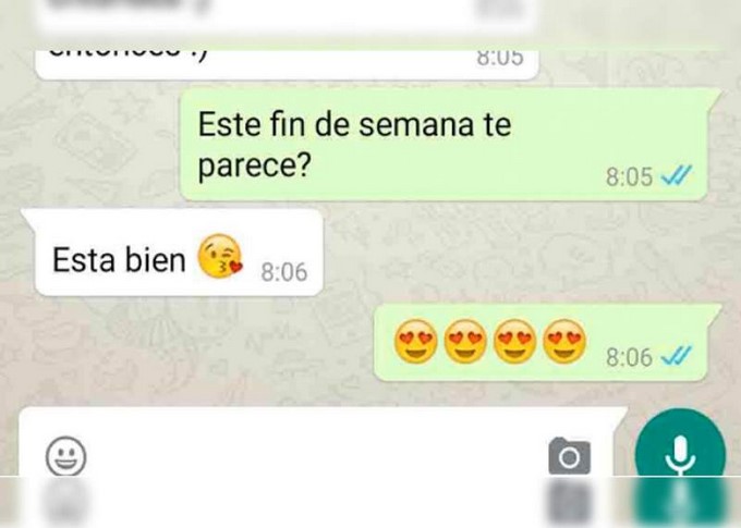 Capturas de pantalla de WhatsApp, tomadas de La Prensa