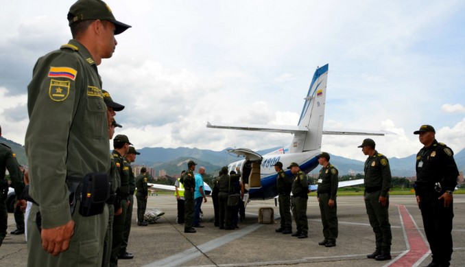 Traslado féretro patrullero Alejandro Caro Jave