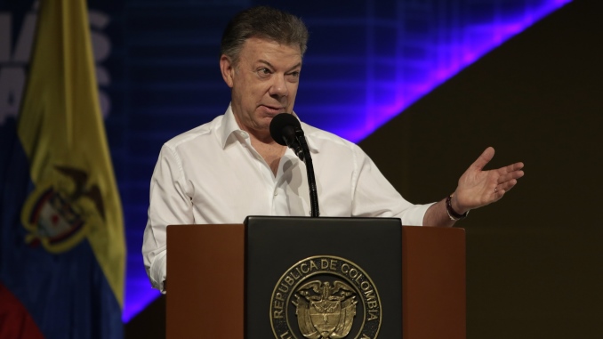 El presidente Juan Manuel Santos